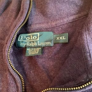 polo zip neck sweater